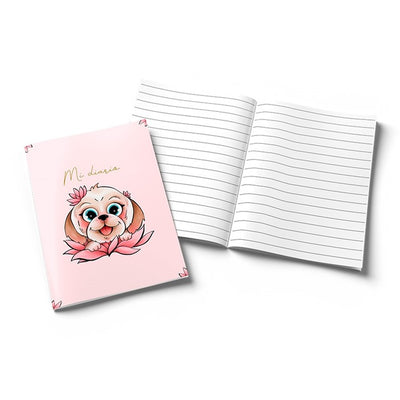 Diario A5 Lotus Dog