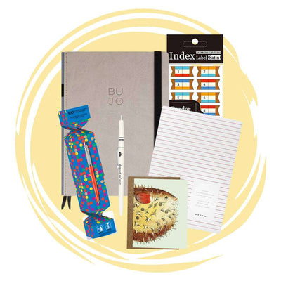 set de papelería con cuadernos y bolígrafo Parker