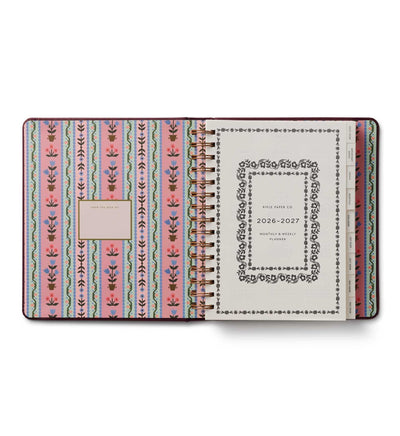 Detalle de la agenda Ladies Night Book Club 2026-2027 de Rifle Paper Co