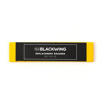 Pack de 10 gomas BLACKWING de repuesto en color amarillo.