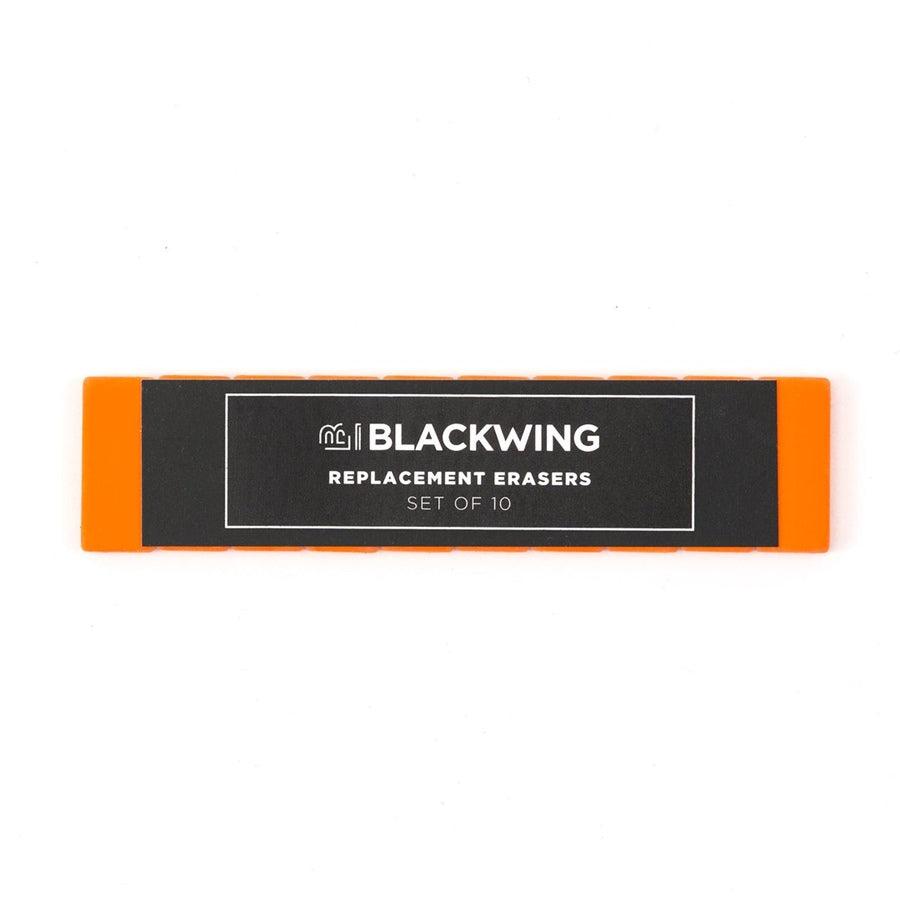 Pack de 10 gomas BLACKWING cuadradas reemplazables en caja.