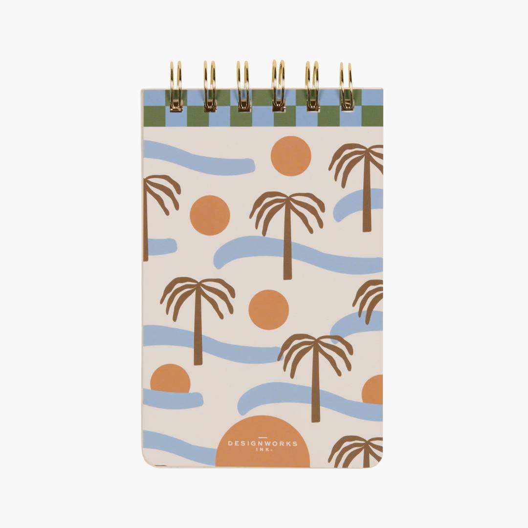 bloc de notas palm tree con portada de palmeras de la colección a dopo de designwork ink