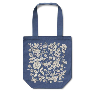 Bolsa de tela Tote Bag English Rose con diseño floral de Rifle Paper Co.