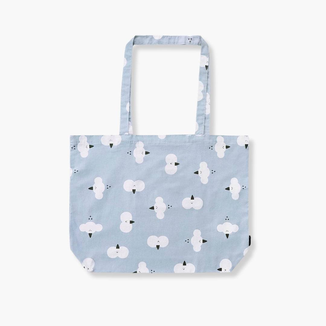 Bolsa de tela plegable CLOUD de ICONIC con diseño de nubes, asas y bolsillo interior.