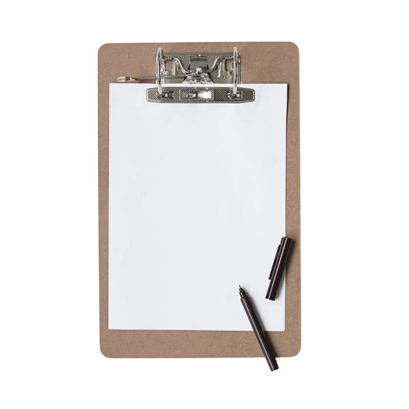 Clipboard A4 Monograph with MDF wood, Nordic design, and metal clip.