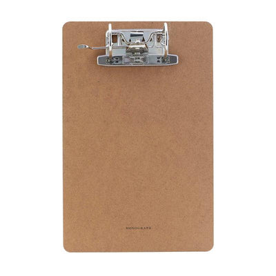 Clipboard A4 Monograph with MDF wood and metal clip, Nordic design.