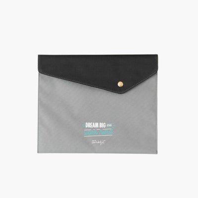 funda portadocumentos gris
