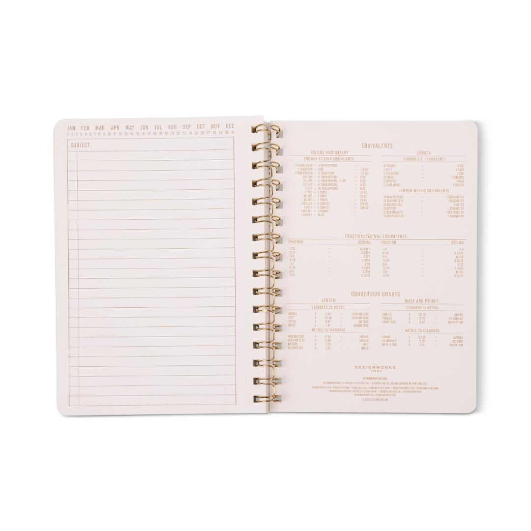 Twin-Wire Tulip Pinwheel Pink Notebook
