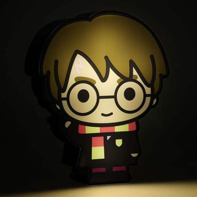 lampara iluminada de mesa con forma de harry potter