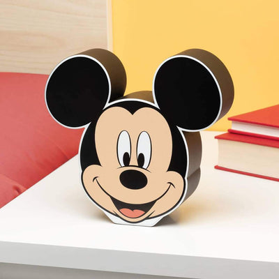 lampara de mesa con forma de mickie mouse