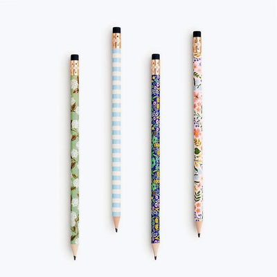 Set de 12 lápices de madera Meadow con diseños exclusivos de Rifle Paper Co.