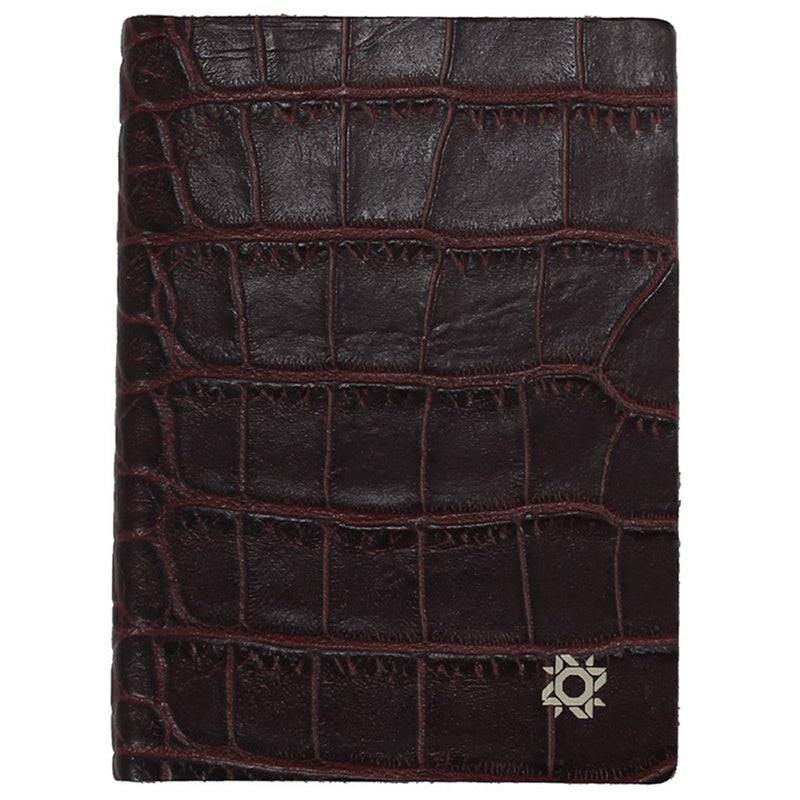 Libreta de piel Estambul con diseño entrelazado, inspiración cultural, calidad premium artesana en España.