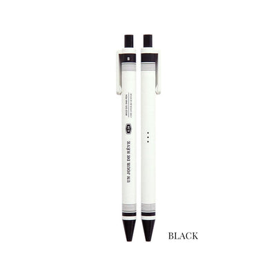 Bolígrafos de tinta gel 0.38mm Iconic en color negro, diseño retro minimalista, escritura precisa y secado rápido.