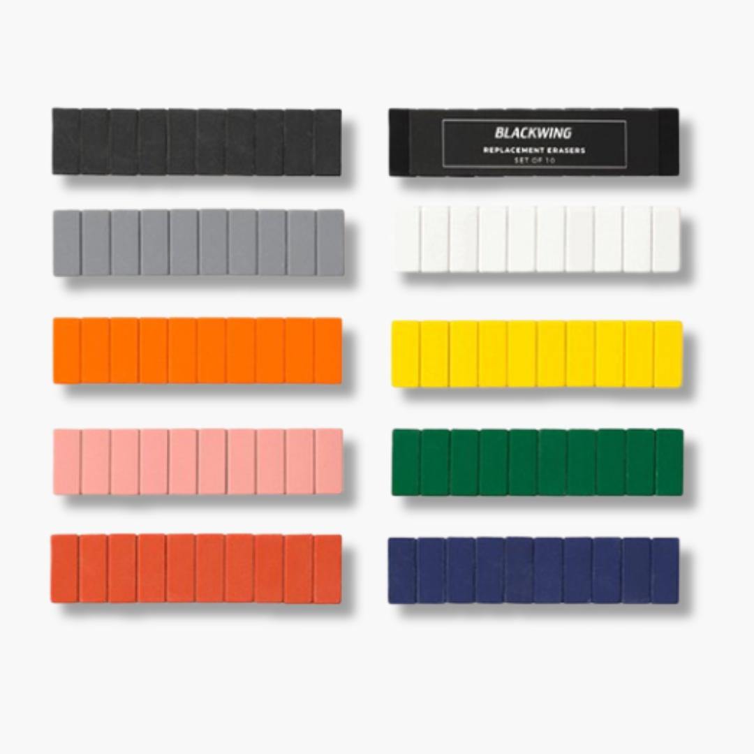gomas de colores para lápices blackwing