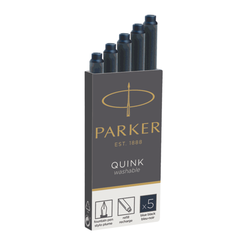 recambios cartuchos para pluma parker quink color azul