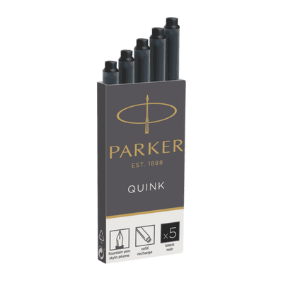 recambios cartuchos para pluma parker quink color negro