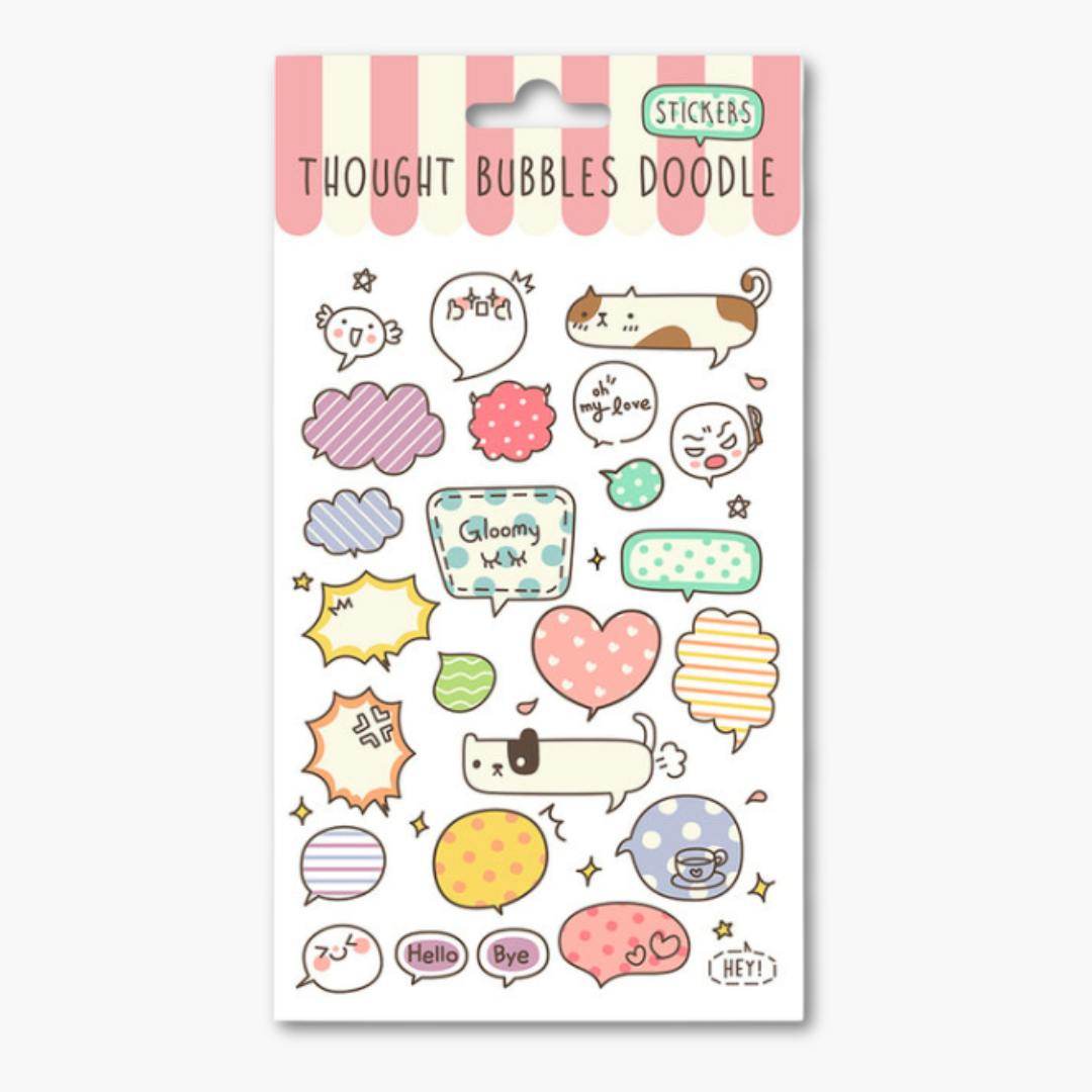 pegatinas con doodles