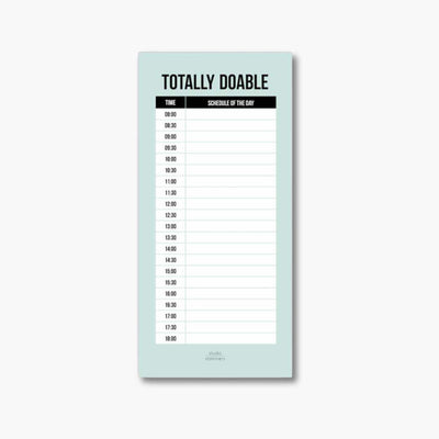planner con horario para anotar tareas diarias