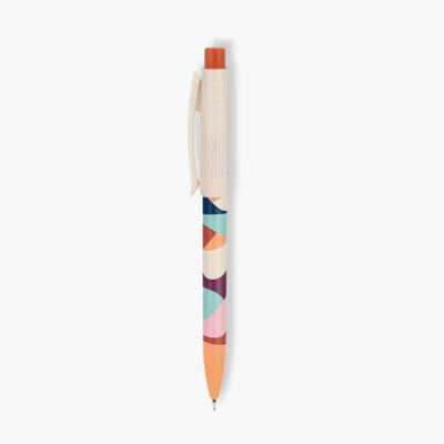 Portaminas modern design with colorful pattern and rubber eraser by MILAN.