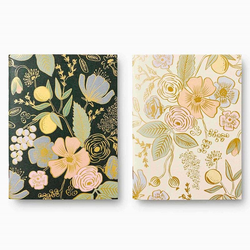 Set de 2 libretas A6 Colette con estampados florales de Rifle Paper Co.