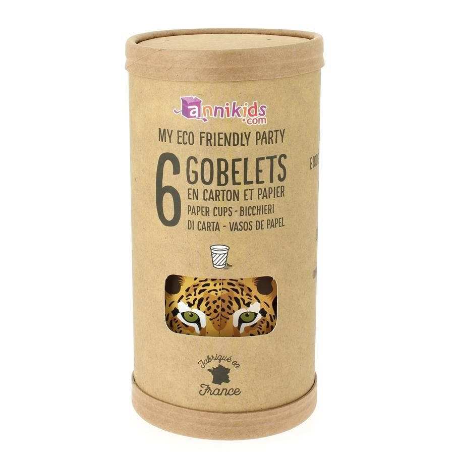 vasos desechables para fiesta infantil con animales de la sabana