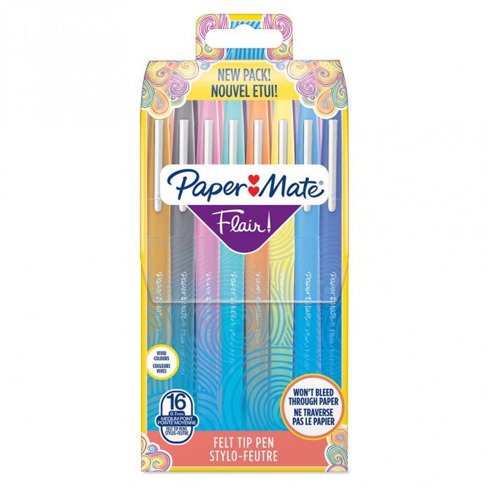 Rotuladores Paper Mate Flair 16 colores