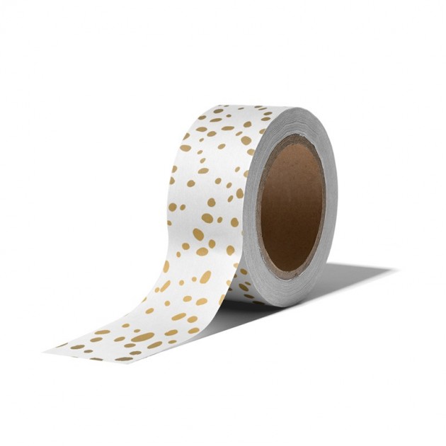 Washi Tape Gold Dots