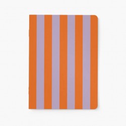 A5 Orange Striped Notebook