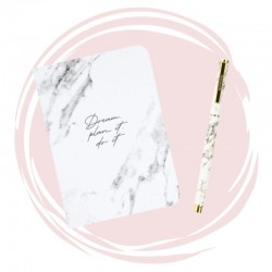 Duo Notebook & Marble Pen