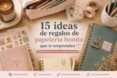 15 ideas de regalos de papelería bonita que sí sorprenden (y no acaban olvidados en un cajón)