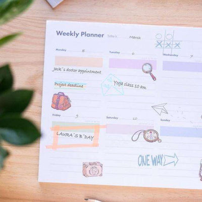 Cómo organizar tu semana en papel y ganar tiempo (aunque no lo parezca)