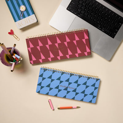 Planificador Semanal apaisado Blue & Navy