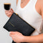 Interior forrado en negro del neceser de mano It's Time to Shine