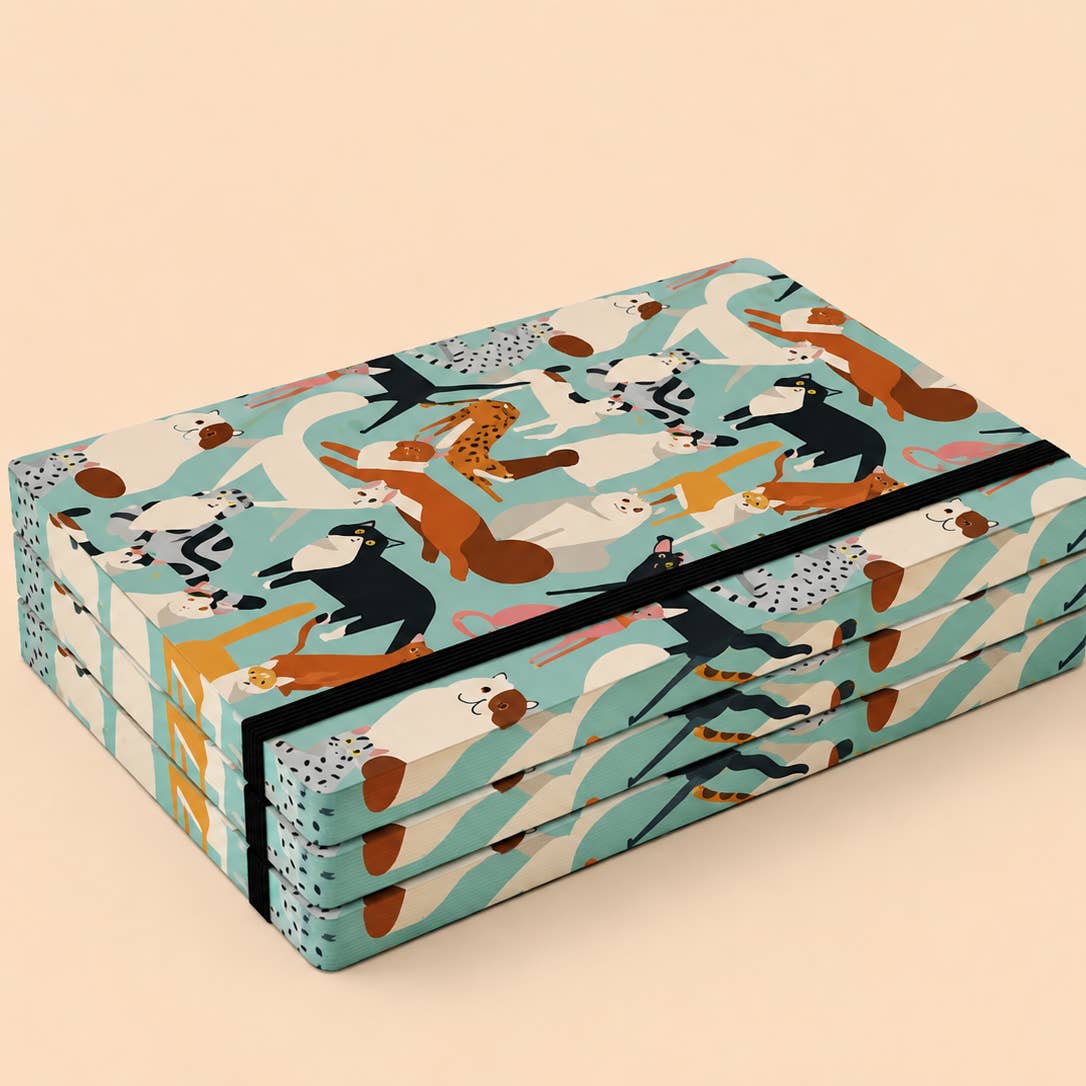 Cuaderno Curious Cats de Alljoy Design, vista 3