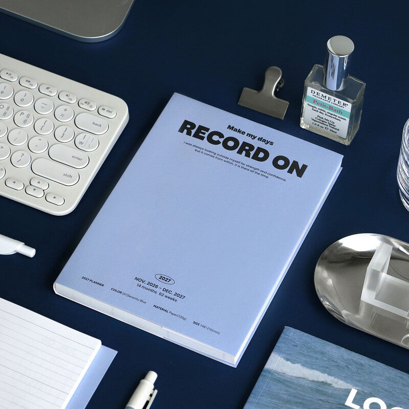 Agenda ICONIC Record On 2027 A5, detalle interior