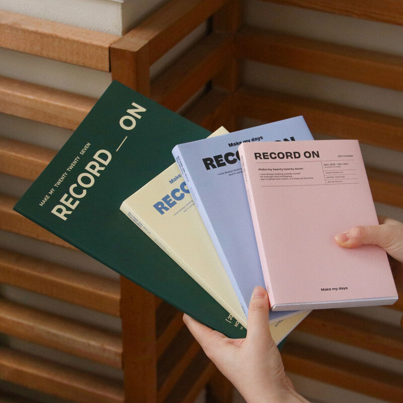 Agenda ICONIC Record On 2027 A5, colores disponibles