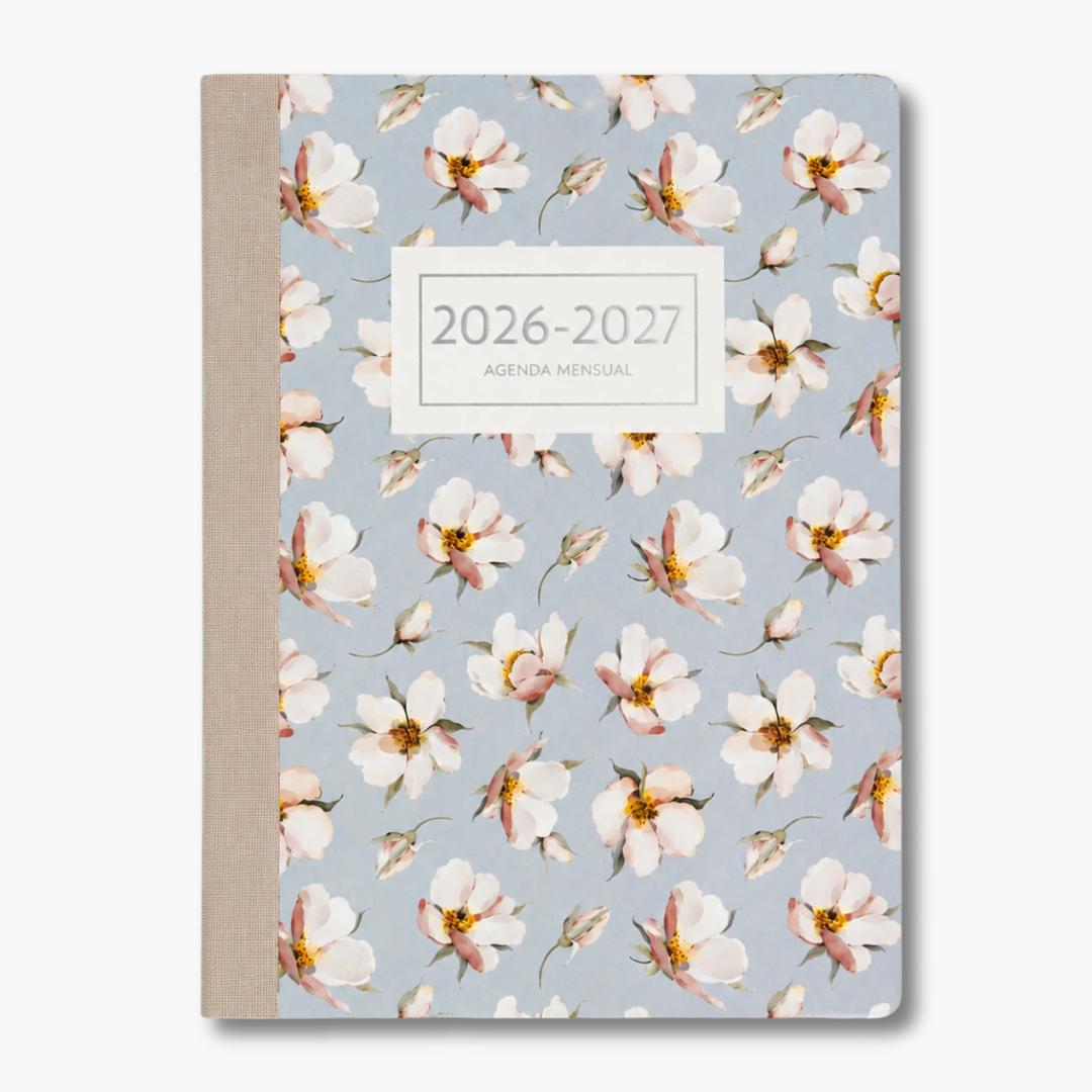 Monthly Planner 2026-2027 Blue Magnolia