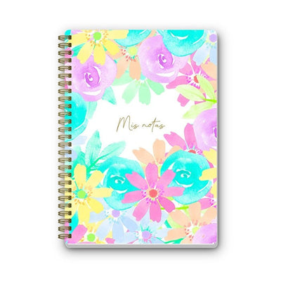 Cuaderno de Anillas A5 Summer con diseño floral veraniego y encuadernación Wire-O.