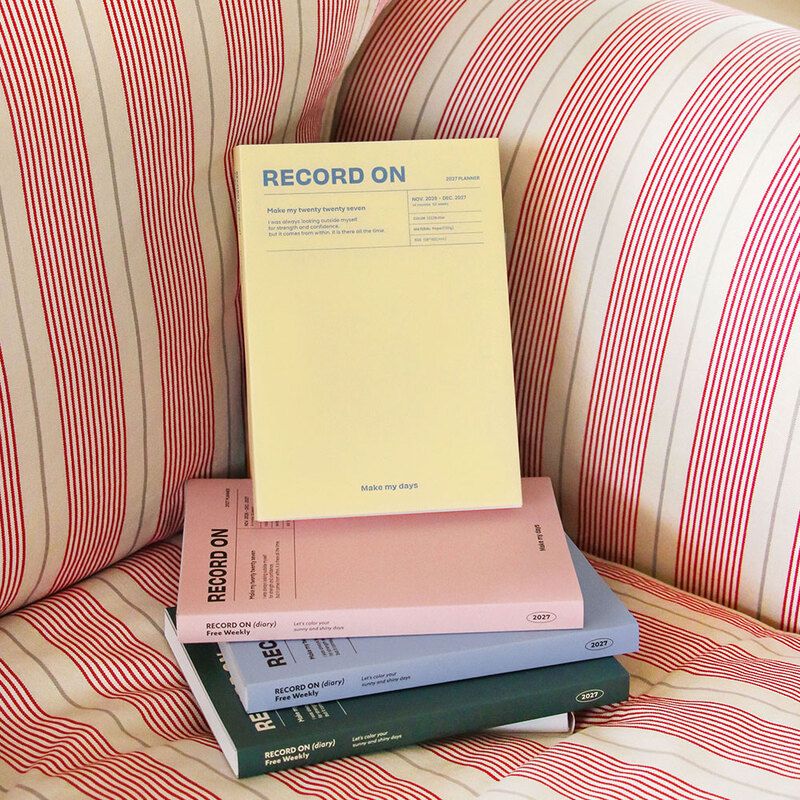 Agenda ICONIC Record On Free Weekly 2027 Serenity Blue, vista 5
