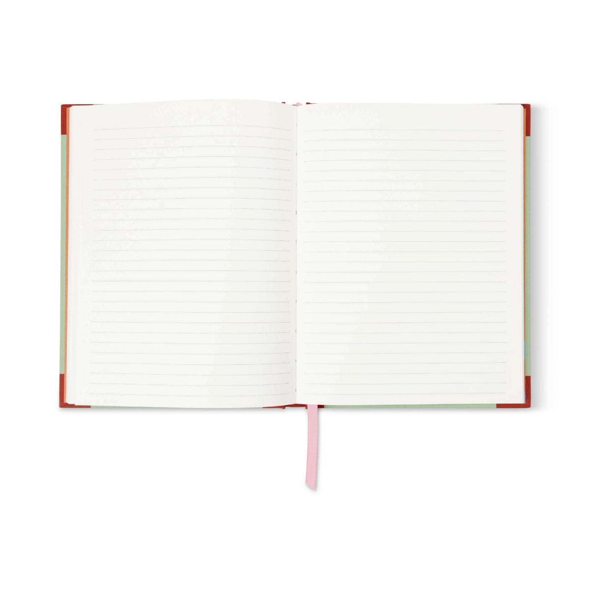 Cuaderno A Dopo Mermaid Moon Journal abierto con marcapaginas rosa