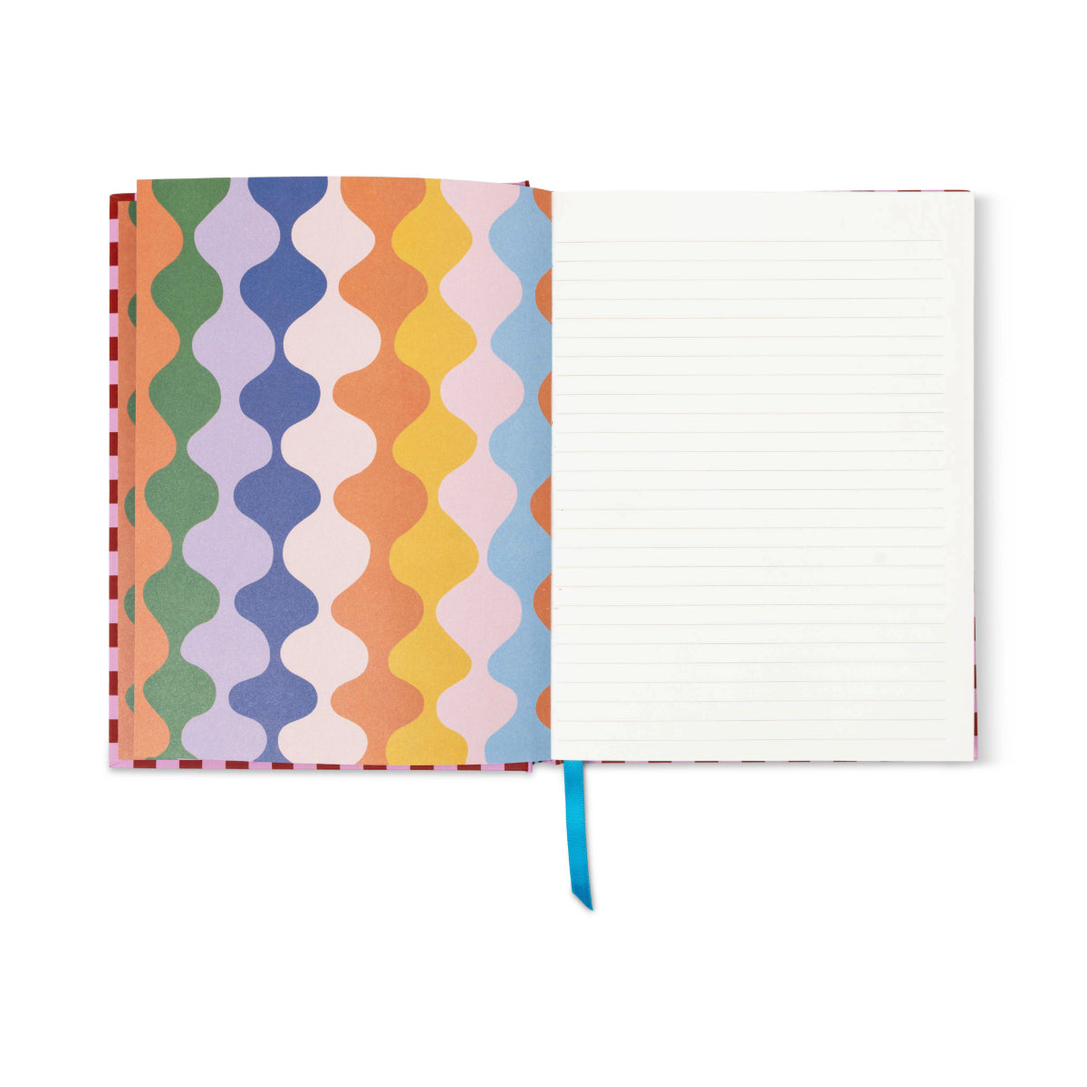 Detalle de las paginas rayadas del cuaderno A Dopo Fish Journal