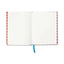 Cuaderno A Dopo Fish Journal abierto mostrando las paginas y el marcapaginas