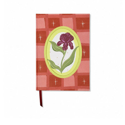 Cuaderno Framed Floral Iris Journal con ilustracion de iris enmarcada