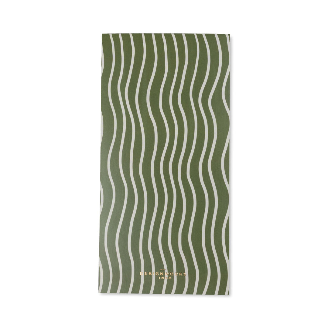 Bloc de notas Framed Floral Coneflower mostrando las hojas rayadas
