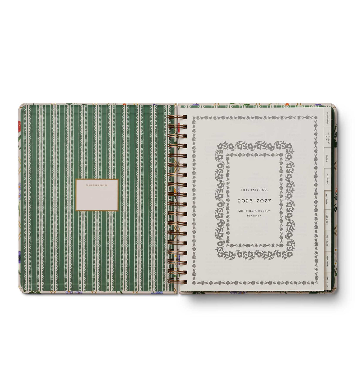 Agenda 17 meses 2026-2027 Garden Study - Rifle Paper Co