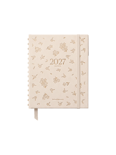 Agenda Suede 2027 entelada, portada