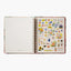 interior agenda de 17 meses 2025-2026 con diseño floral dahlia de Rifle Paper Co