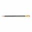 Lápiz BLACKWING 602, acabado gris metalizado, férula dorada, goma de borrar rosa.