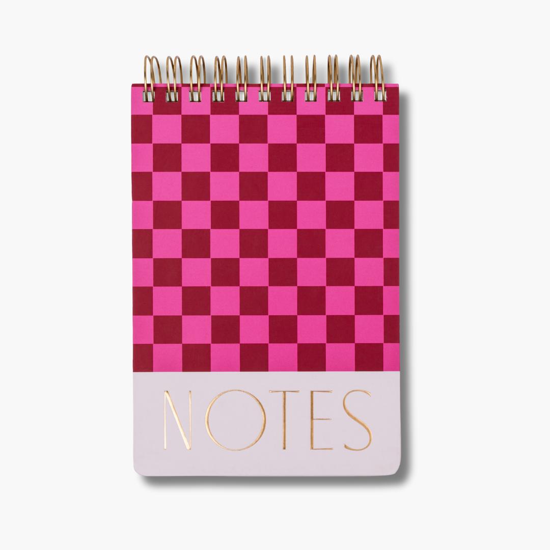 Bloc de notas grande Chunky Burgundy + Pink