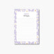 bloc de notas con estampado de flores